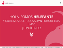 Tablet Screenshot of helefante.com